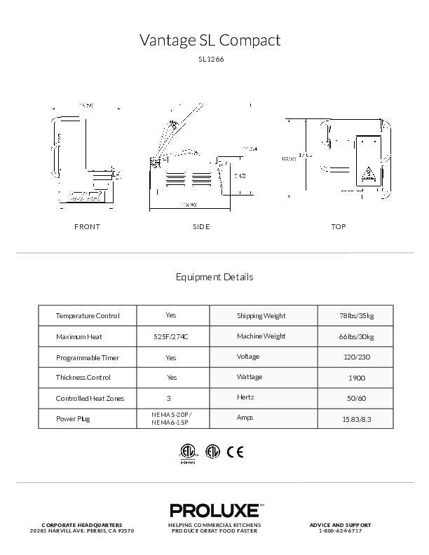 Cutsheet