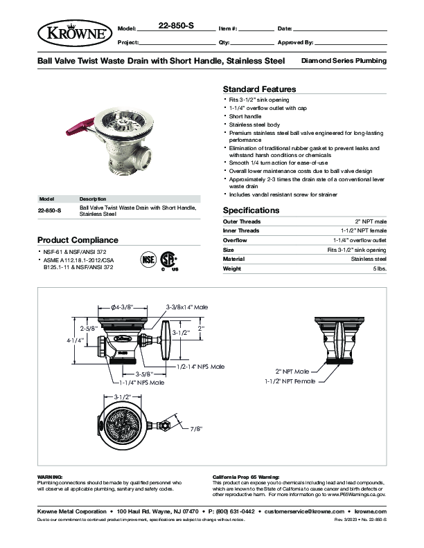 Cutsheet