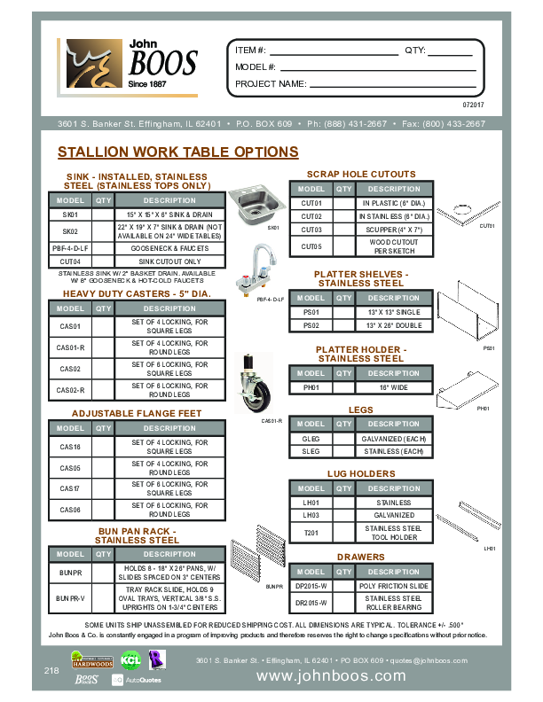 Cutsheet