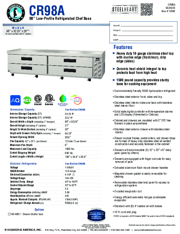 Cutsheet