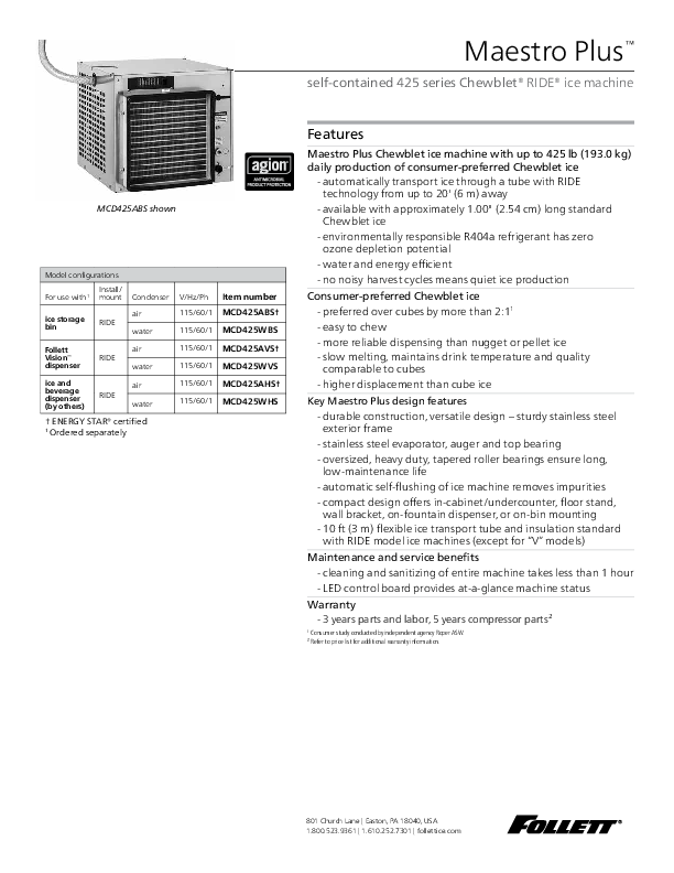 Cutsheet