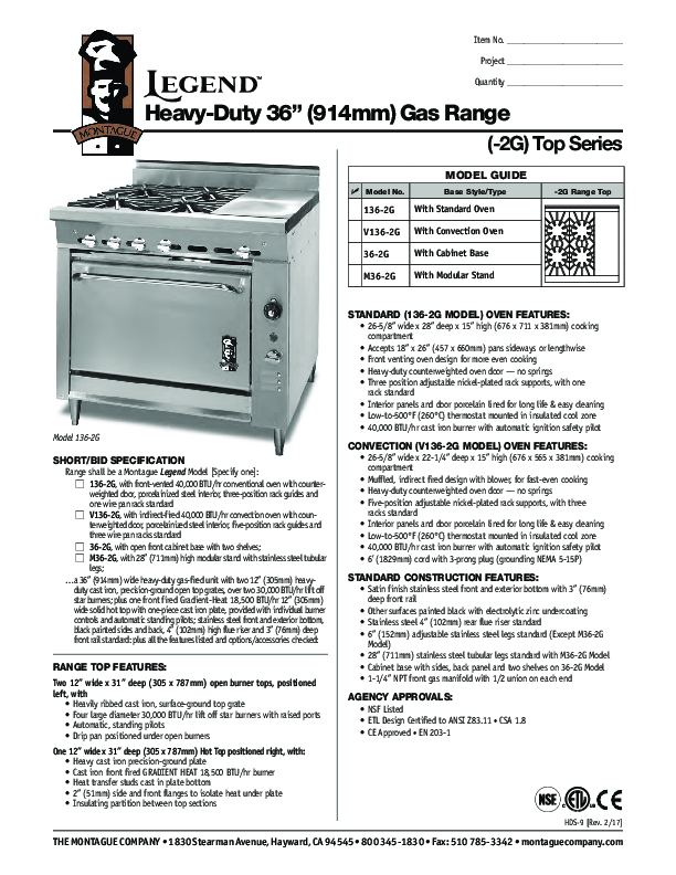 Cutsheet