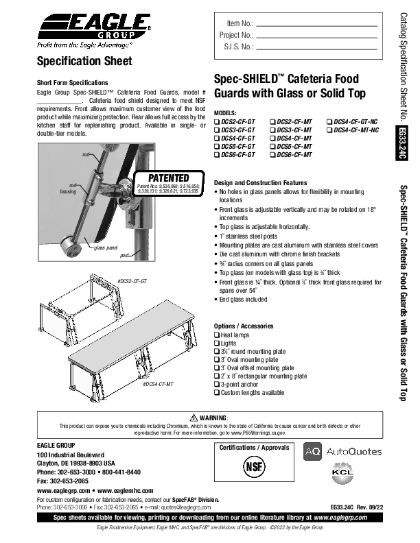 Cutsheet