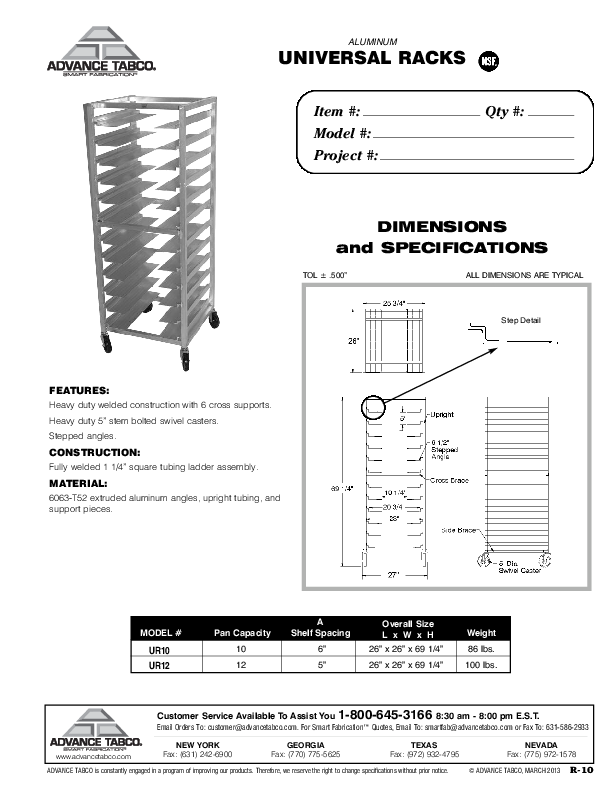 Cutsheet