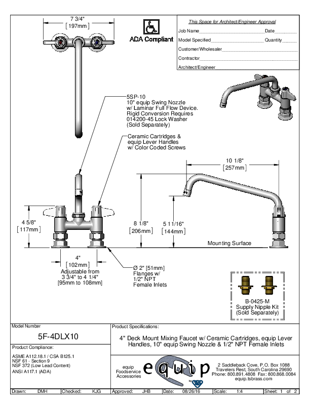 Cutsheet