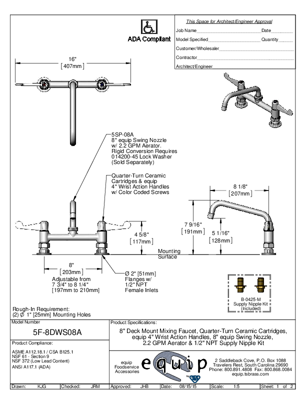 Cutsheet