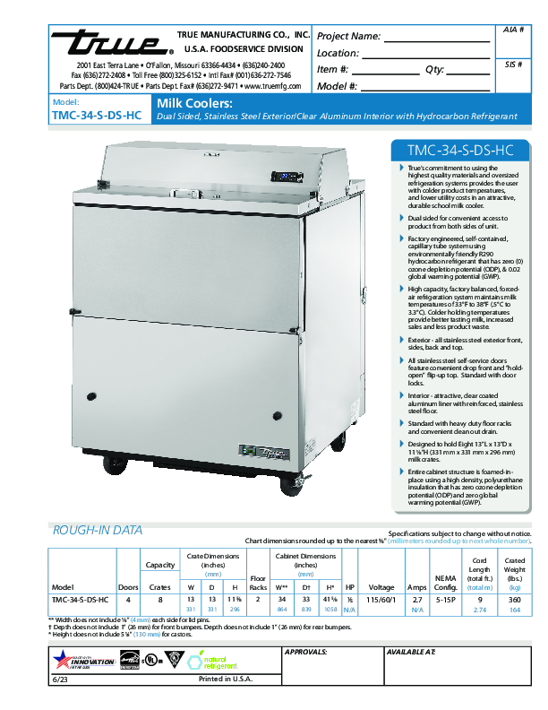 Cutsheet