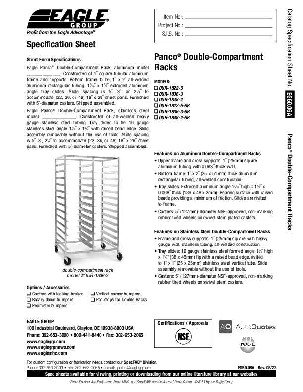 Cutsheet