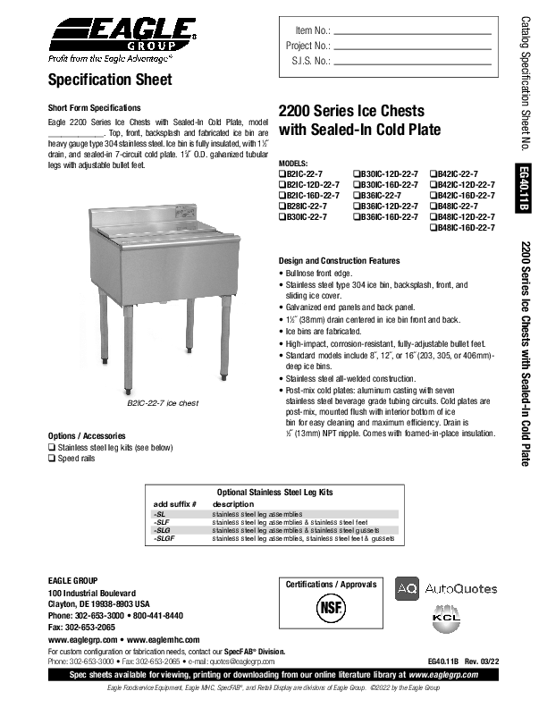 Cutsheet