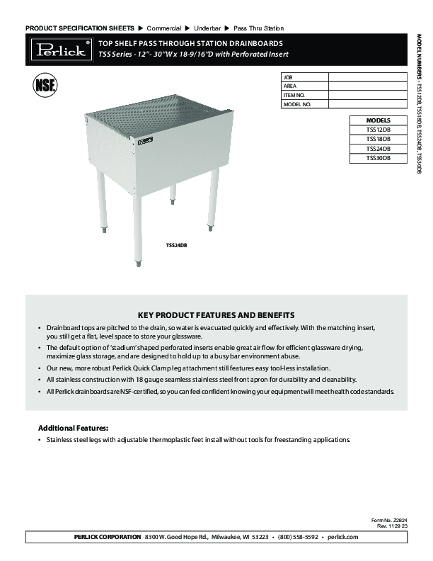 Cutsheet