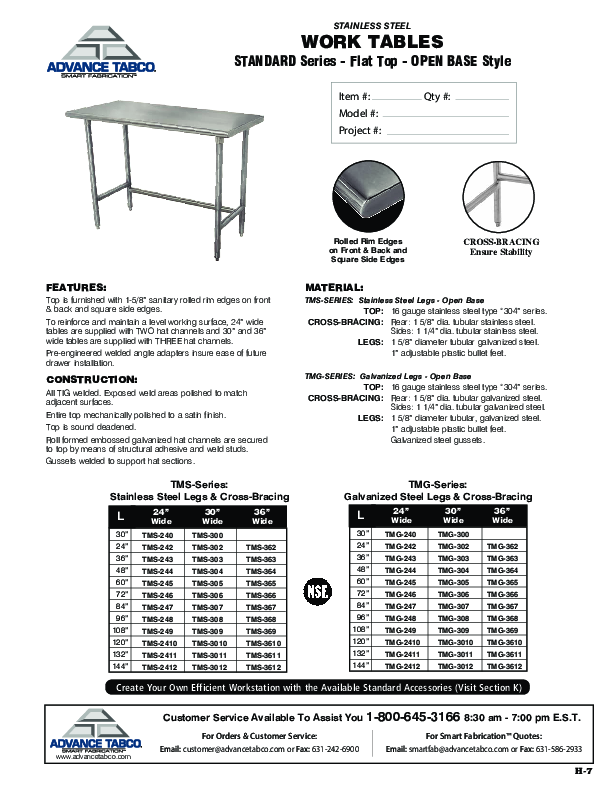 Cutsheet