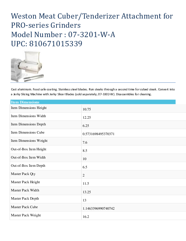 Cutsheet