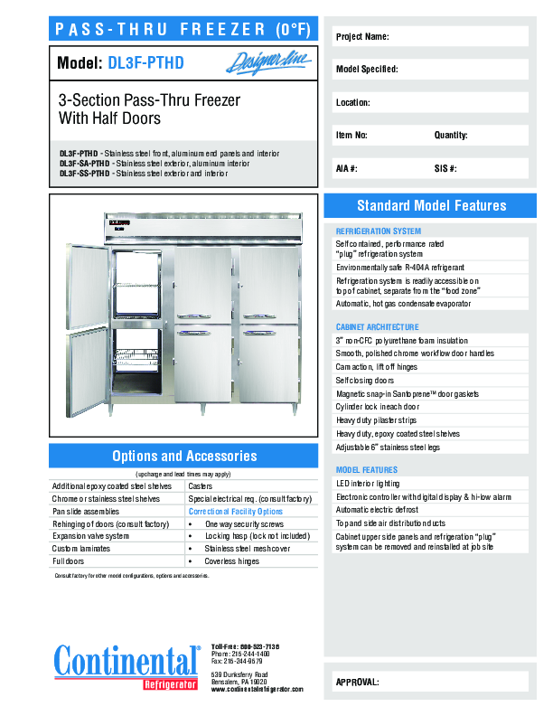 Cutsheet