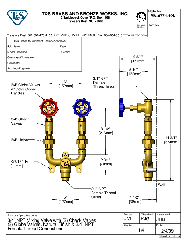 Cutsheet