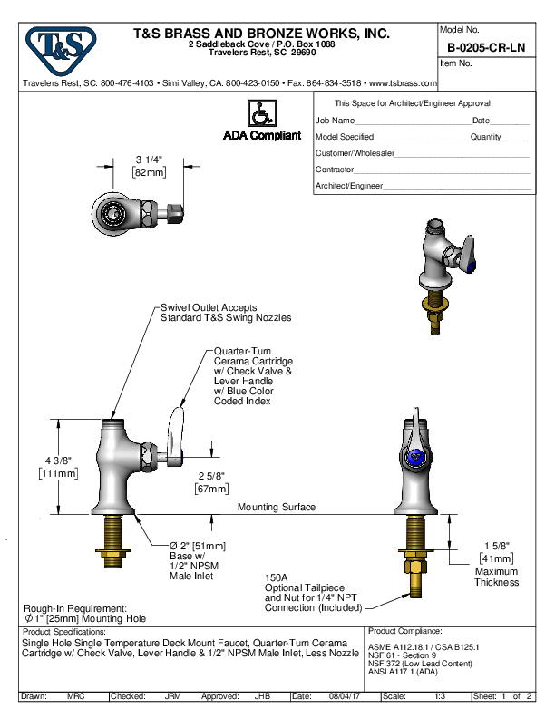 Cutsheet