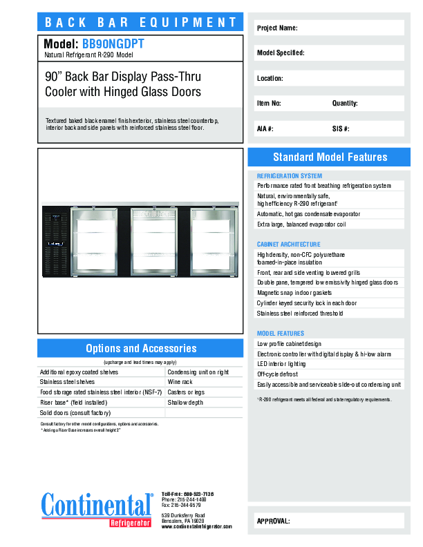 Cutsheet