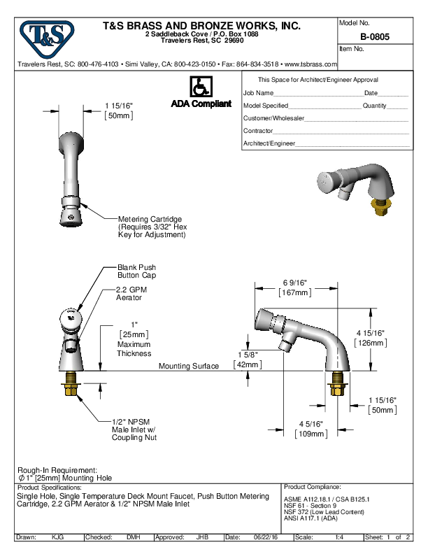 Cutsheet