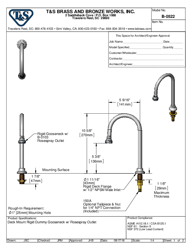 Cutsheet