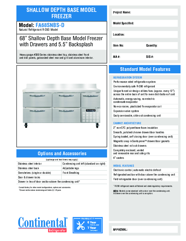 Cutsheet