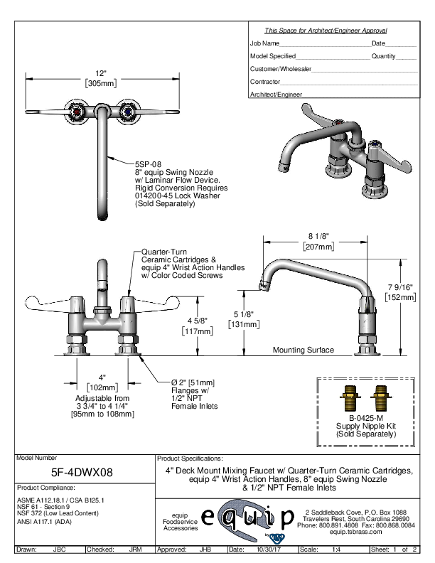 Cutsheet