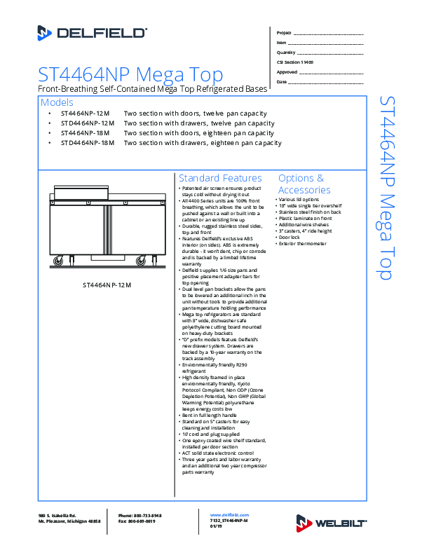 Cutsheet