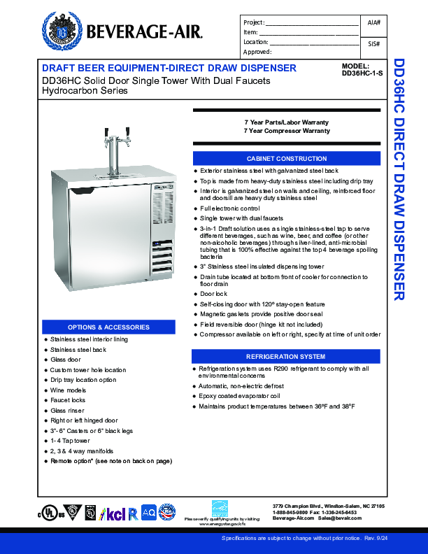 Cutsheet