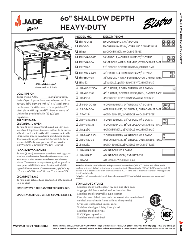 Cutsheet