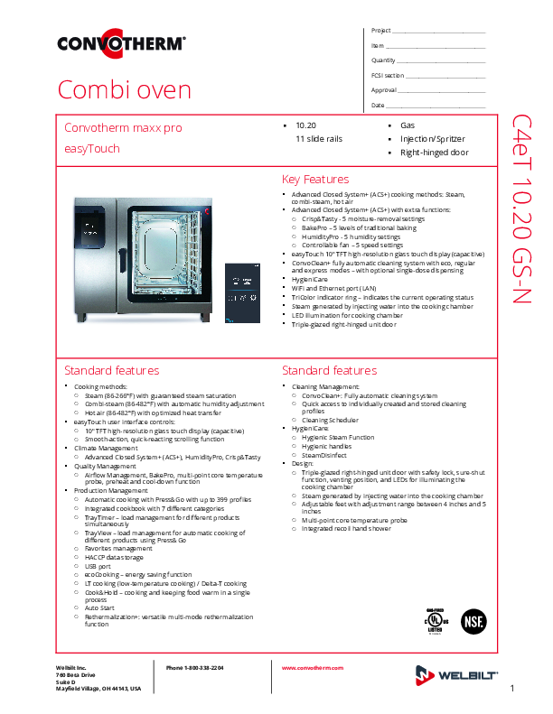 Cutsheet