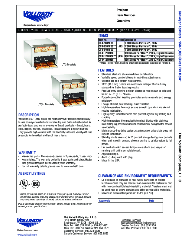 Cutsheet