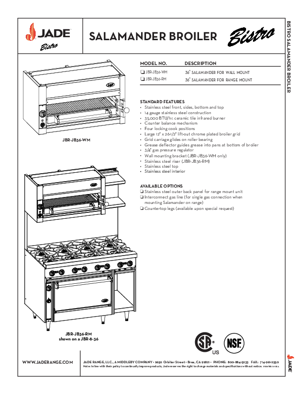 Cutsheet