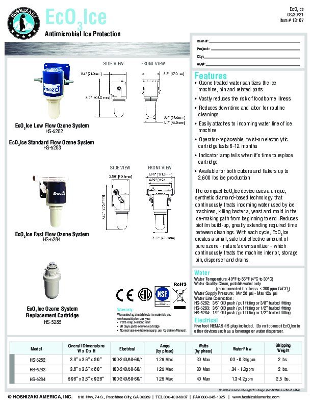 Cutsheet