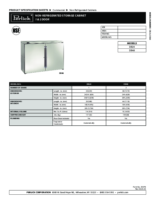 Cutsheet