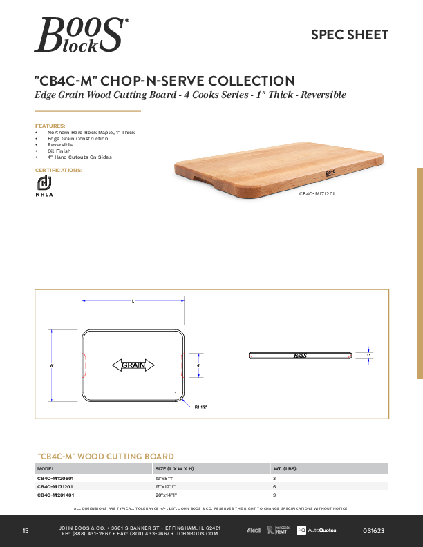 Cutsheet