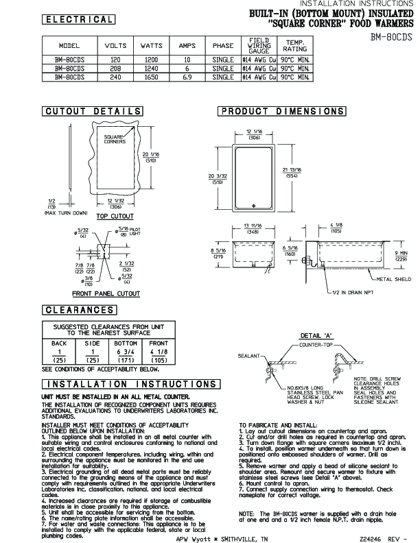 Installation Instructions