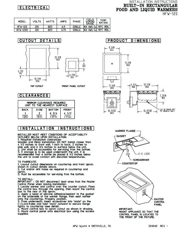 Installation Instructions