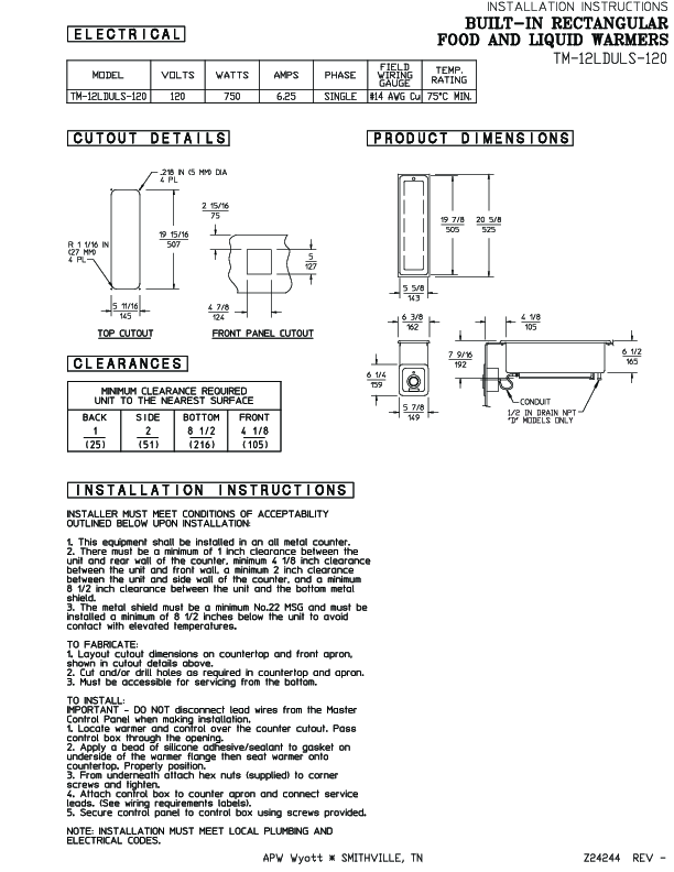 Installation Instructions