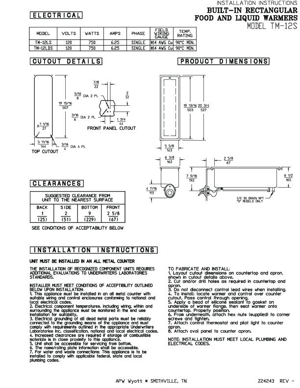 Installation Instructions