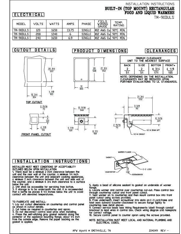 Installation Instructions