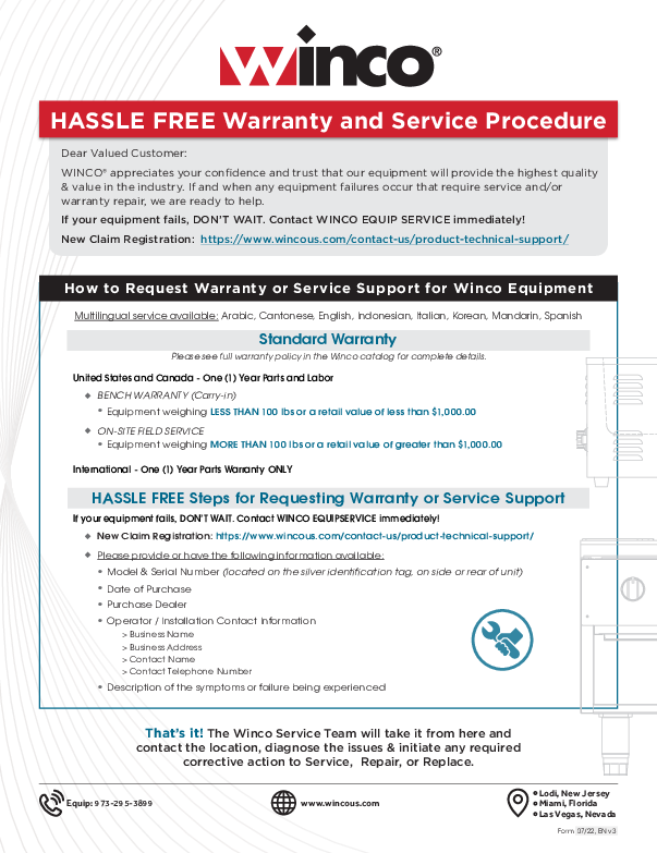 BWM-07 Warranty