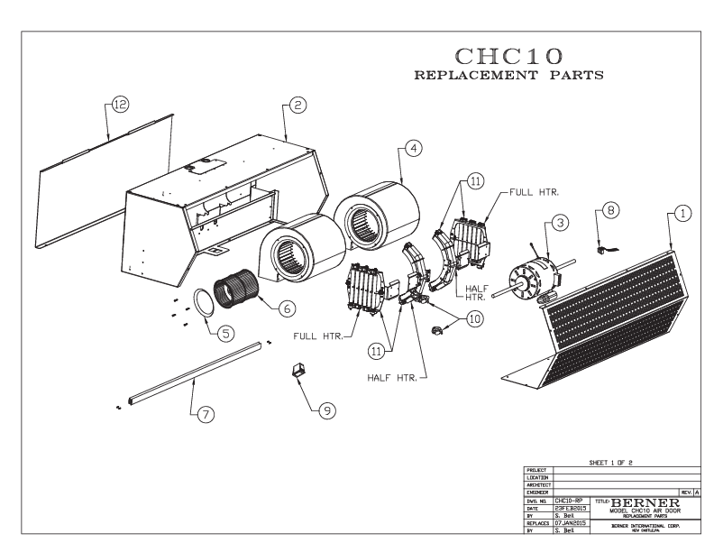 Replacement Parts Diagram