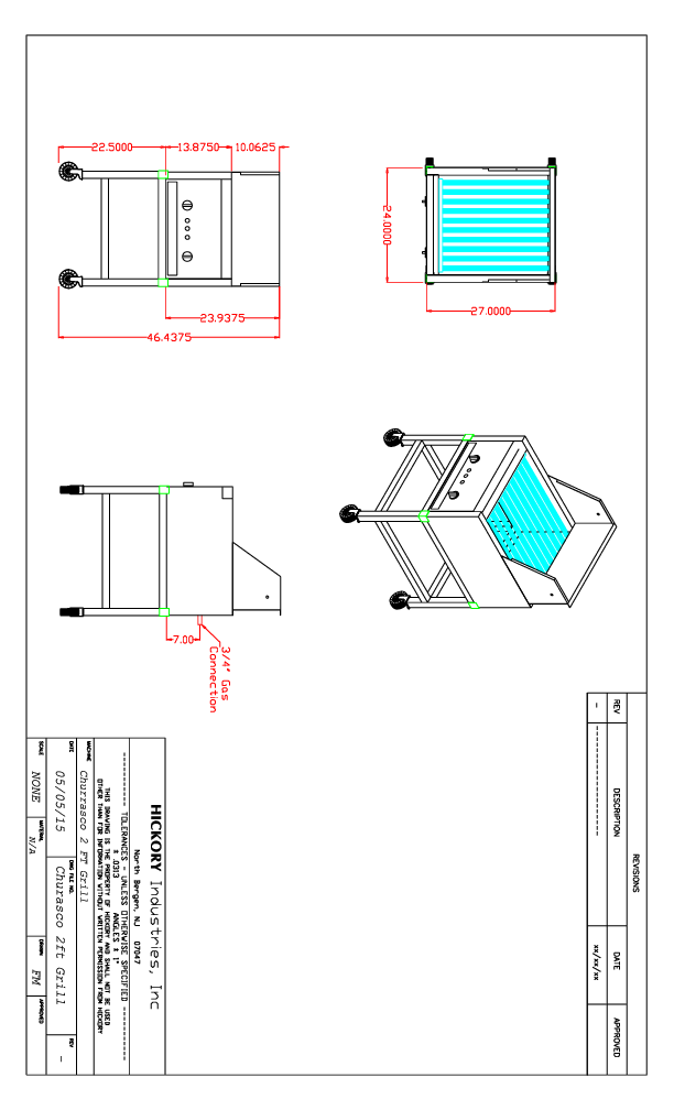 Technical Drawing W/ Stand