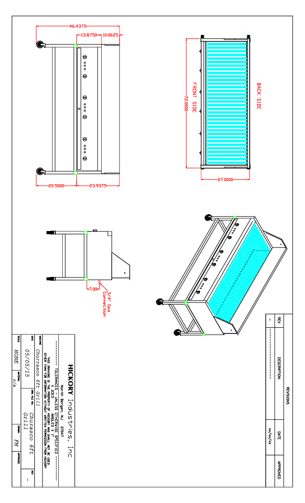 Technical Drawing W/ Stand