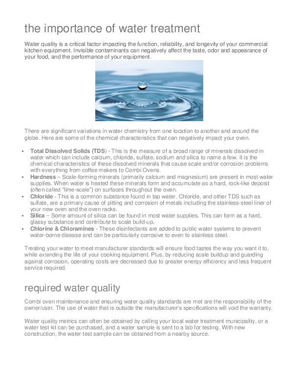 Water Treatment Selection Guide