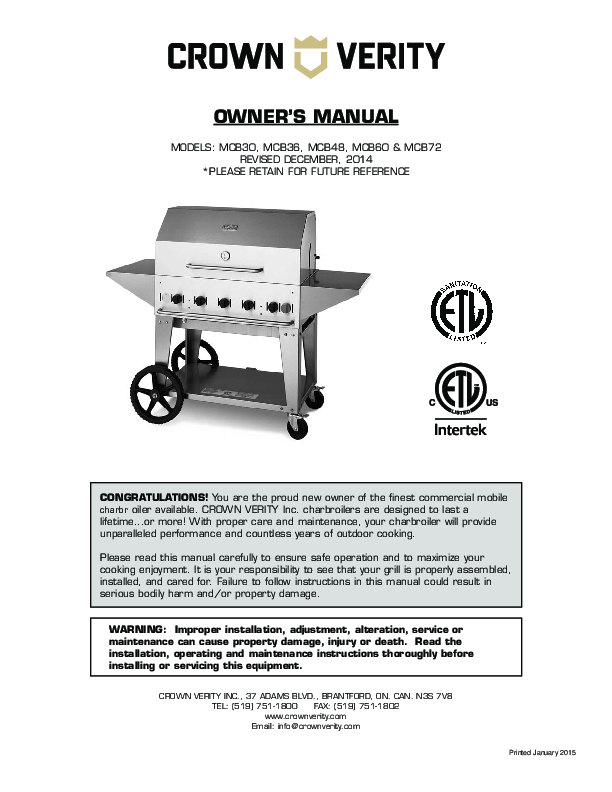 Owner's Manual