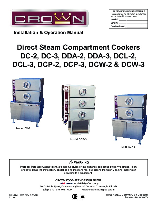 Installation & Operation Manual