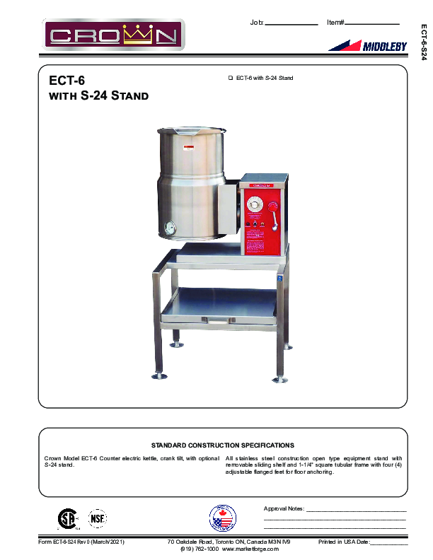 ECT-6 With S-24 Stand