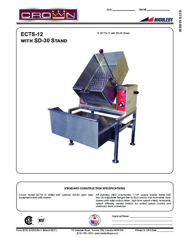 ECTS-12 With SD-30 Stand