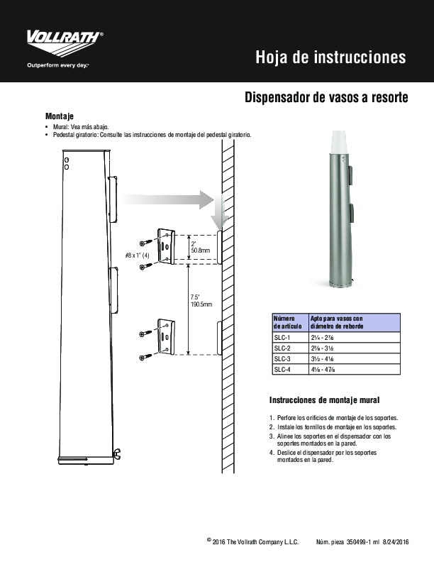 Instructions Spanish