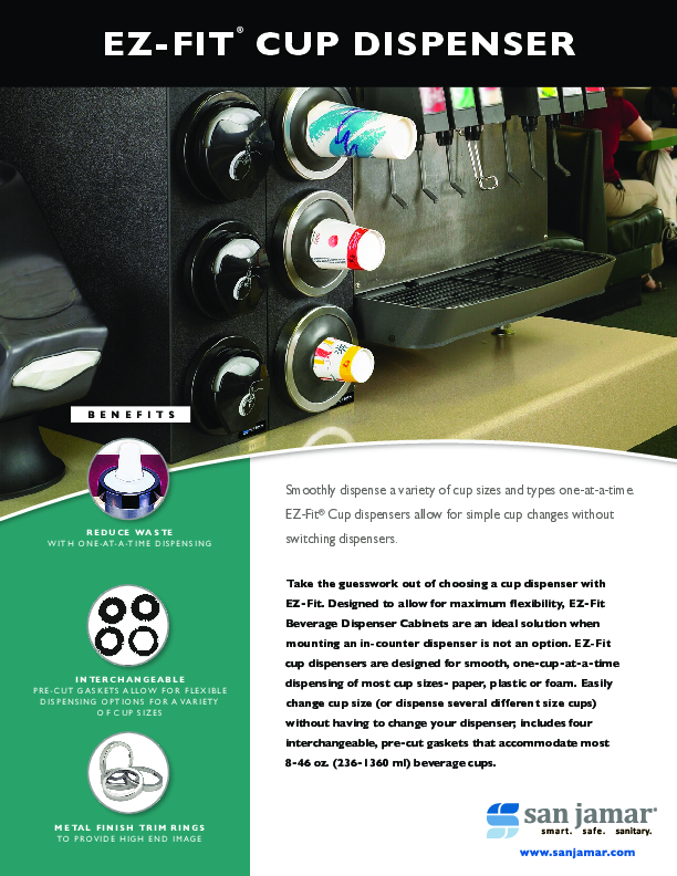 EZ Fit Cup Dispenser Brochure