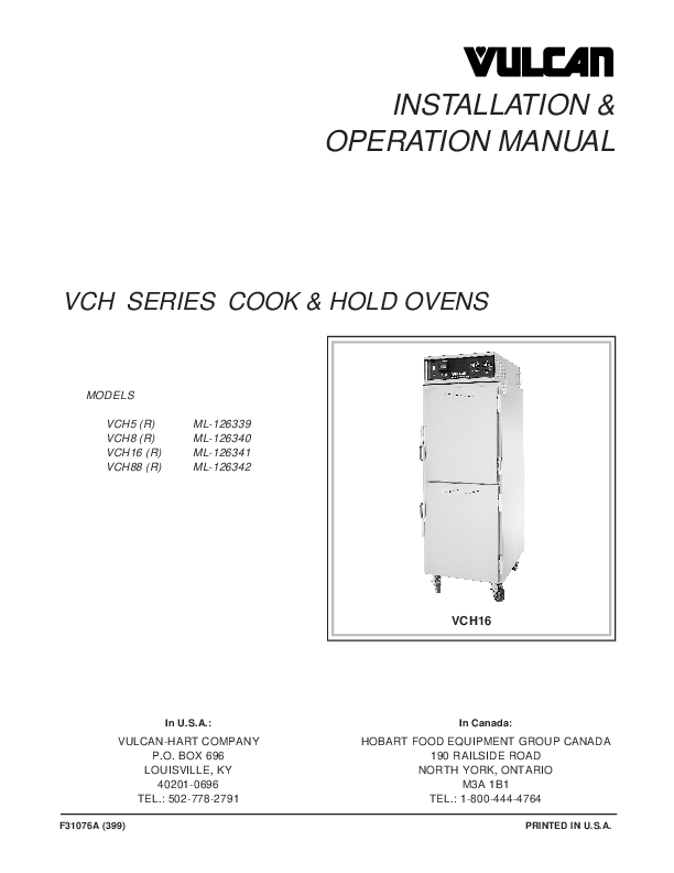 Cook & Hold Ovens